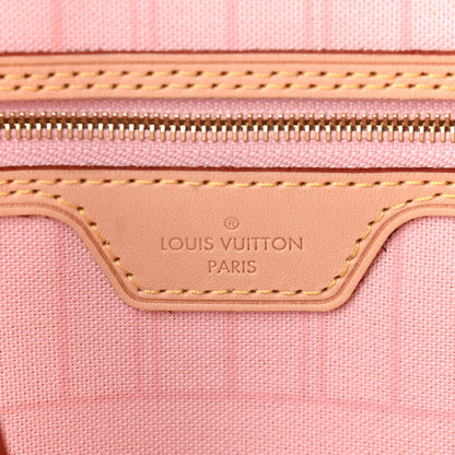 Louis Vuitton Damier Azur Neo Neverfull MM Rose Ballerine 6 of 9
