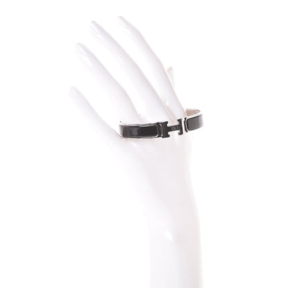 Hermes Enamel Narrow Clic Clac H Bracelet GM Black 2 of 12