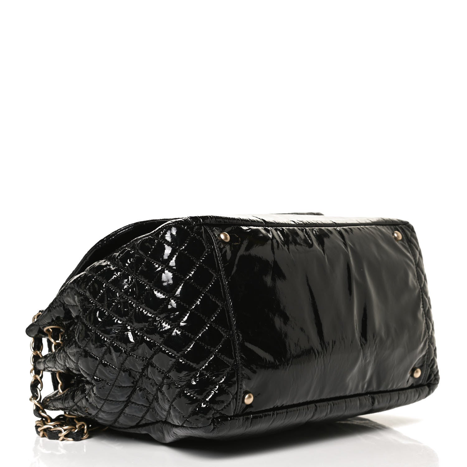 Chanel Vinyl XL Rock and Chain Flap Black 4 of 10