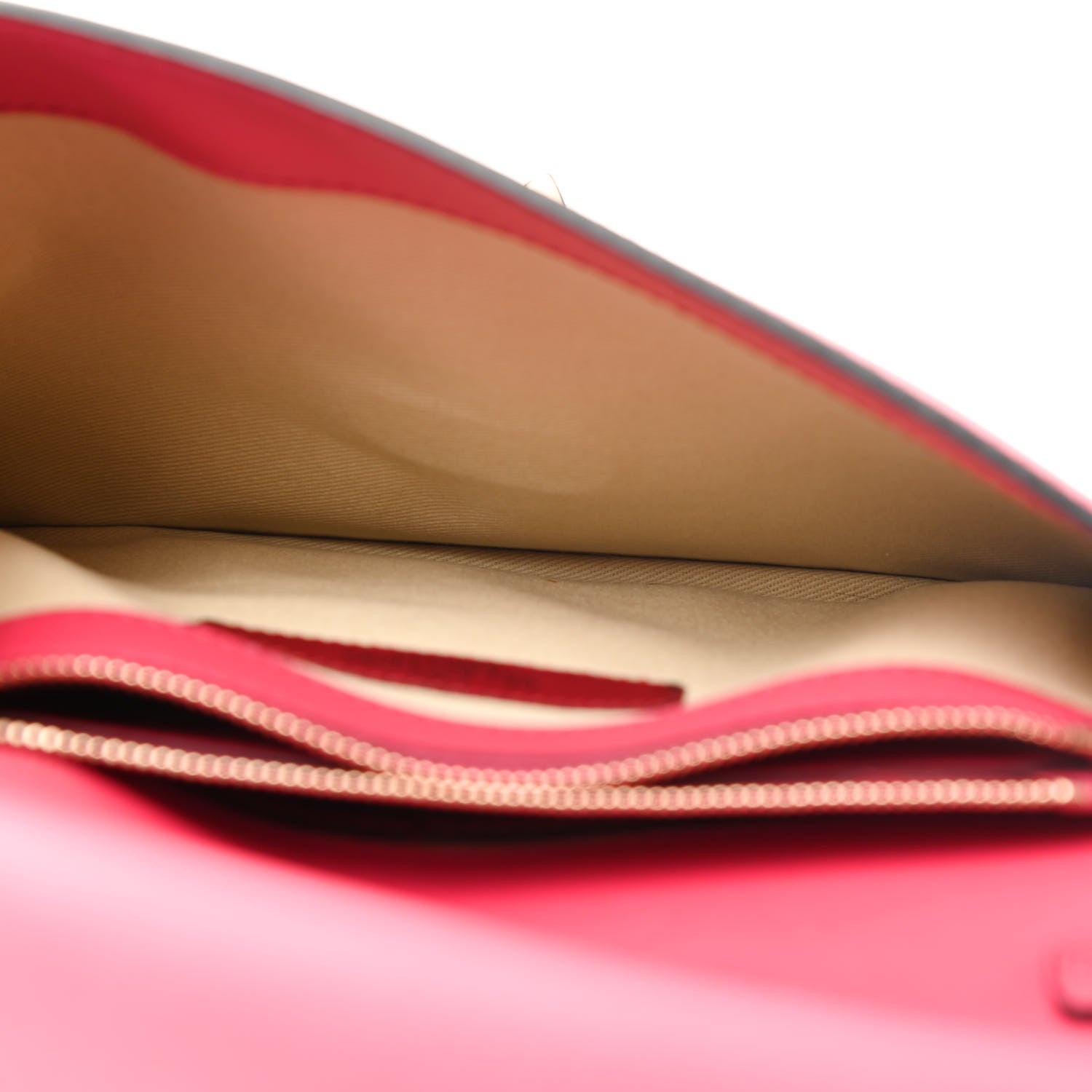 Valentino Garavani Vitello Rockstud Flip Lock Wristlet Clutch Deep Fuxia 5 of 9
