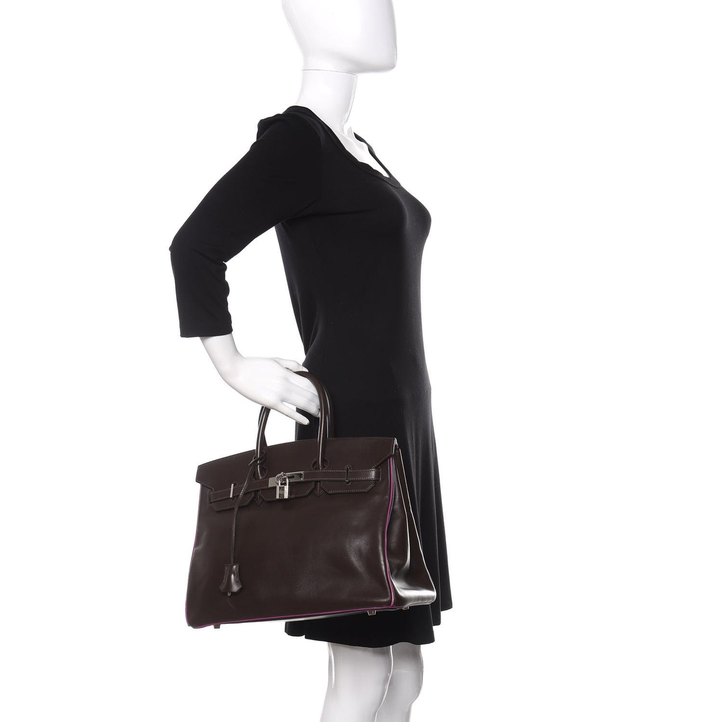 Box Bi-Color Birkin 35 Raisin Cyclamen