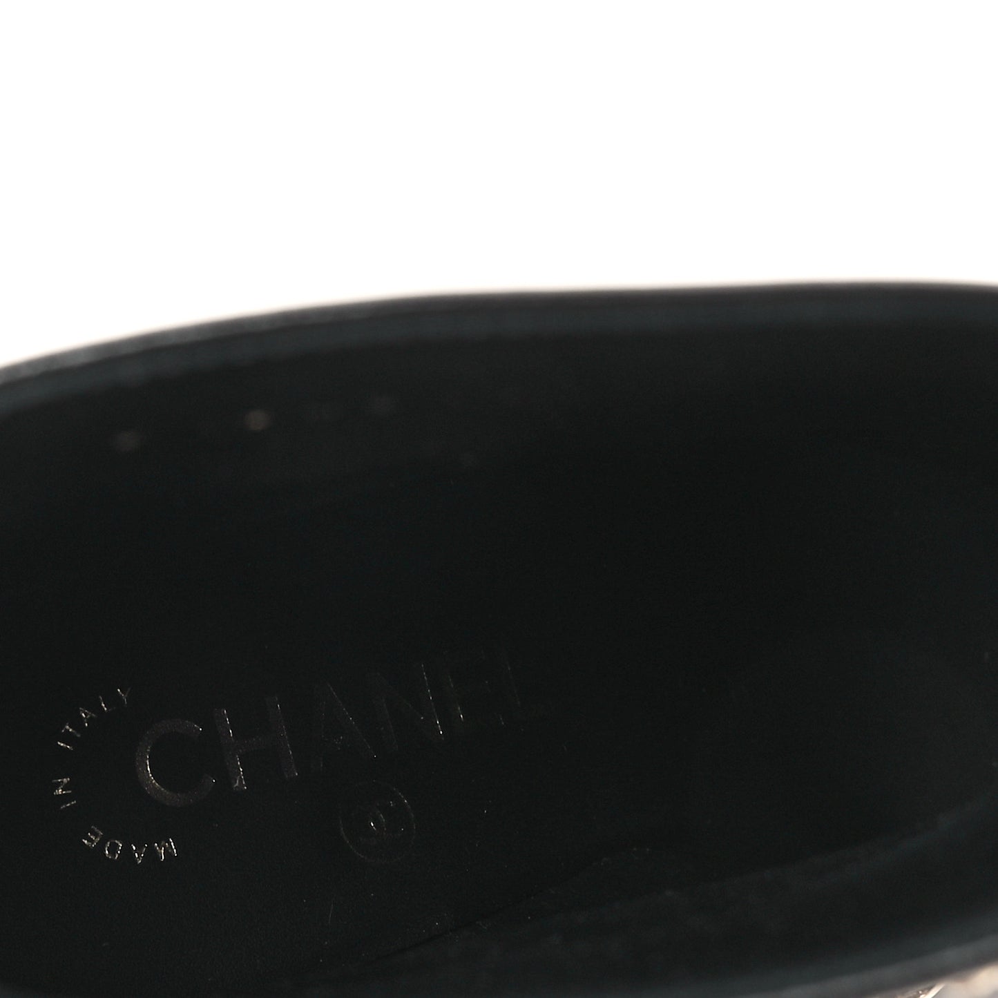 Lambskin Patent Cap Toe Charms Ankle Booties 38 Black