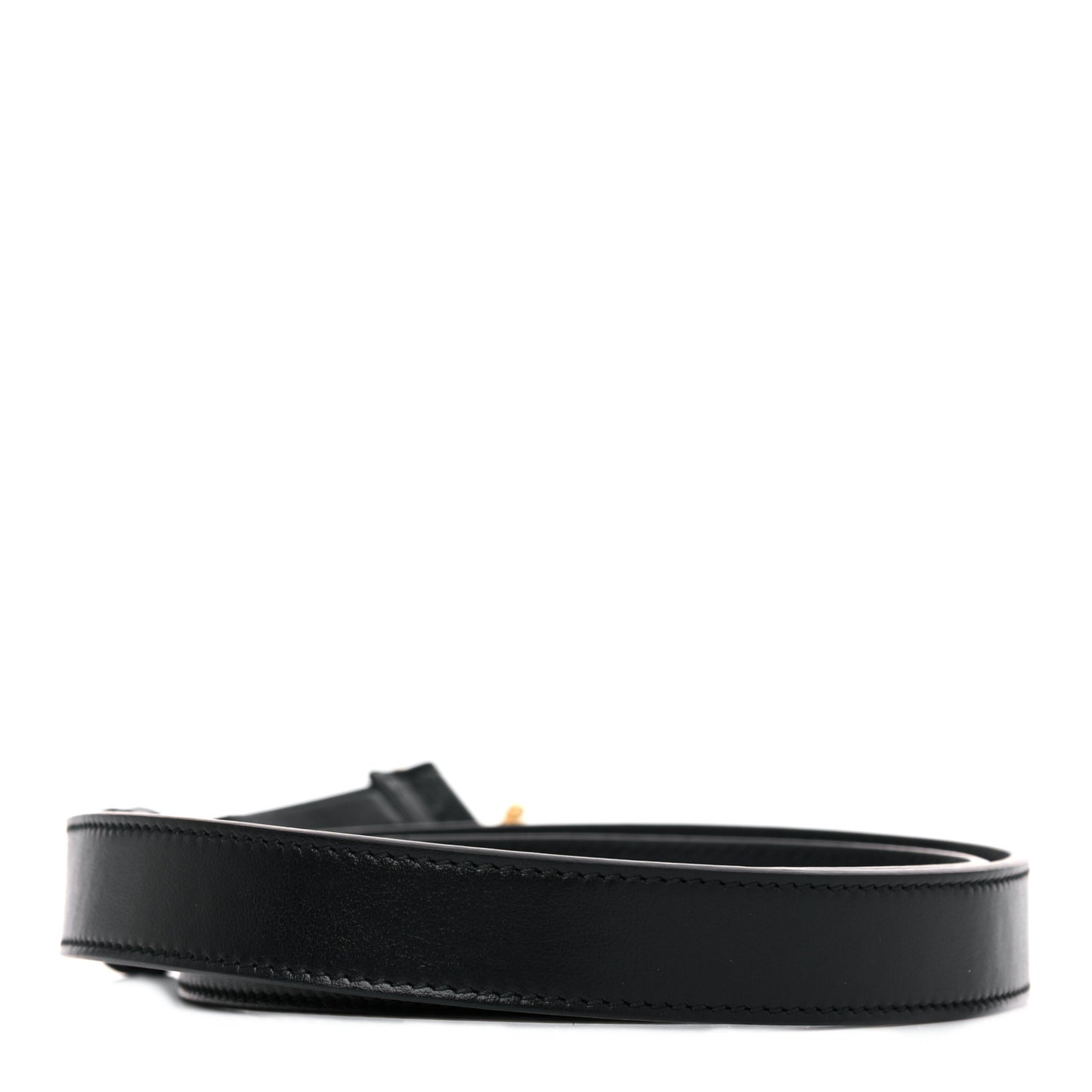 Plutone Calfskin Double G 20mm Belt 80 32 Black