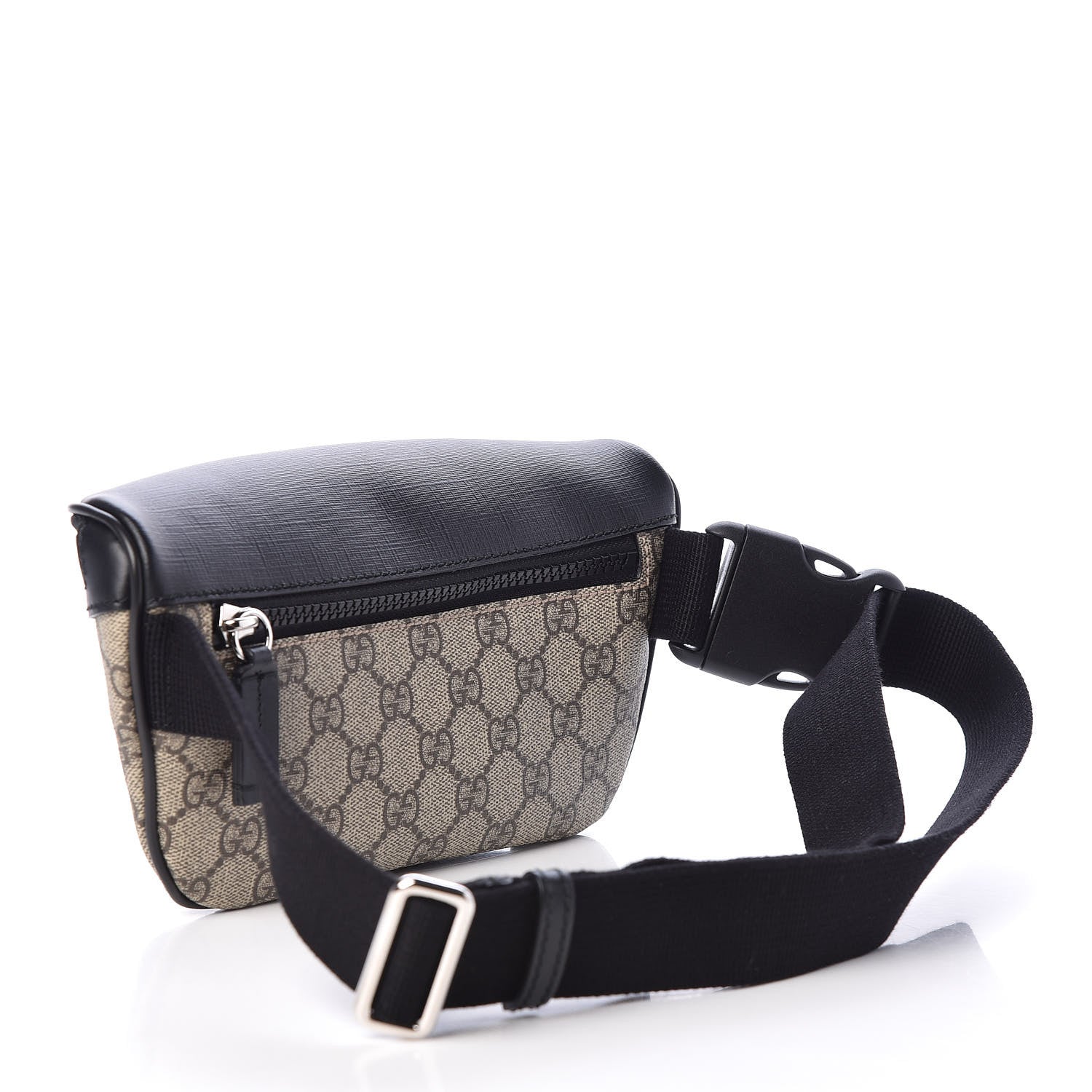 Gucci GG Supreme Monogram Belt Bag Black 3 of 9