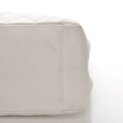 Chanel Caviar Quilted Grand Shopping Tote GST White 17 of 19
