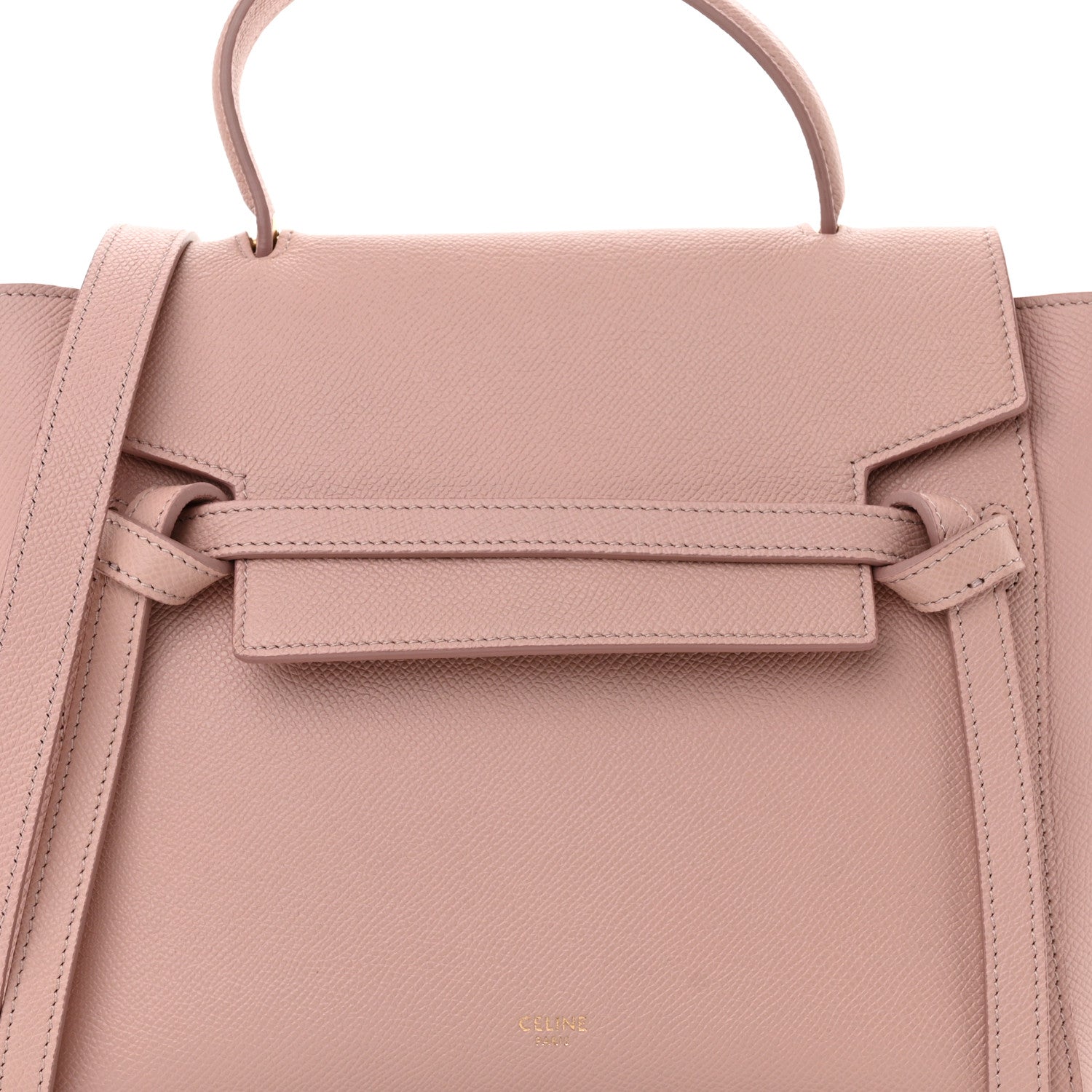 Celine Grained Calfskin Micro Belt Bag Vintage Pink 8 of 10