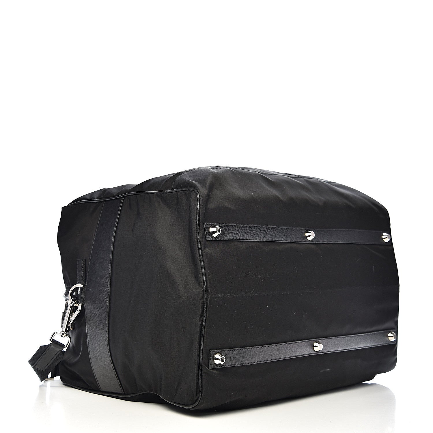 Prada Tessuto Nylon Saffiano Viaggio Carry On Travel Bag Black 3 of 11