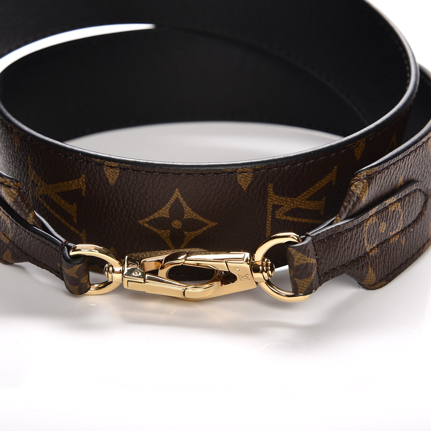 Louis Vuitton Monogram Bandouliere Shoulder Strap Black 2 of 5