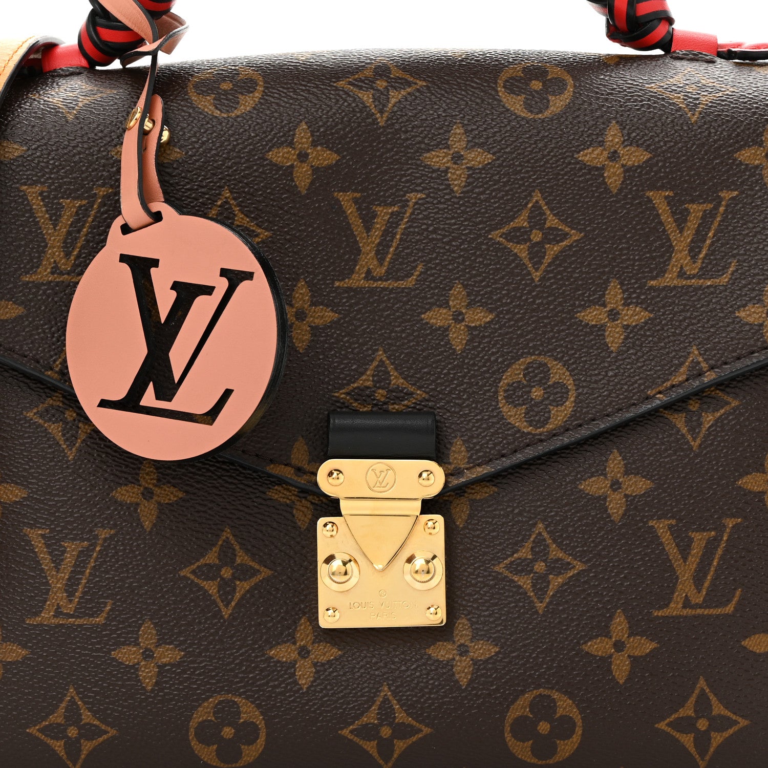 Louis Vuitton Monogram Braided Pochette Metis Coquelicot 8 of 10