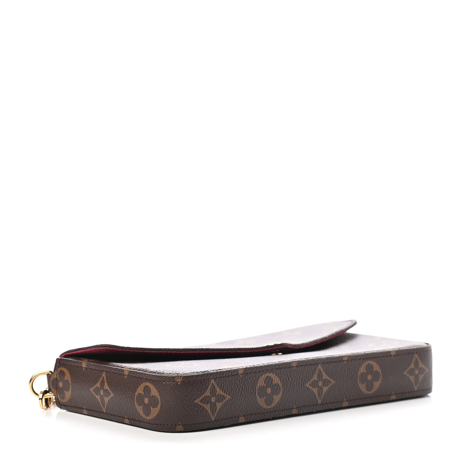 Louis Vuitton Monogram Pochette Felicie Chain Wallet Fuchsia 5 of 9