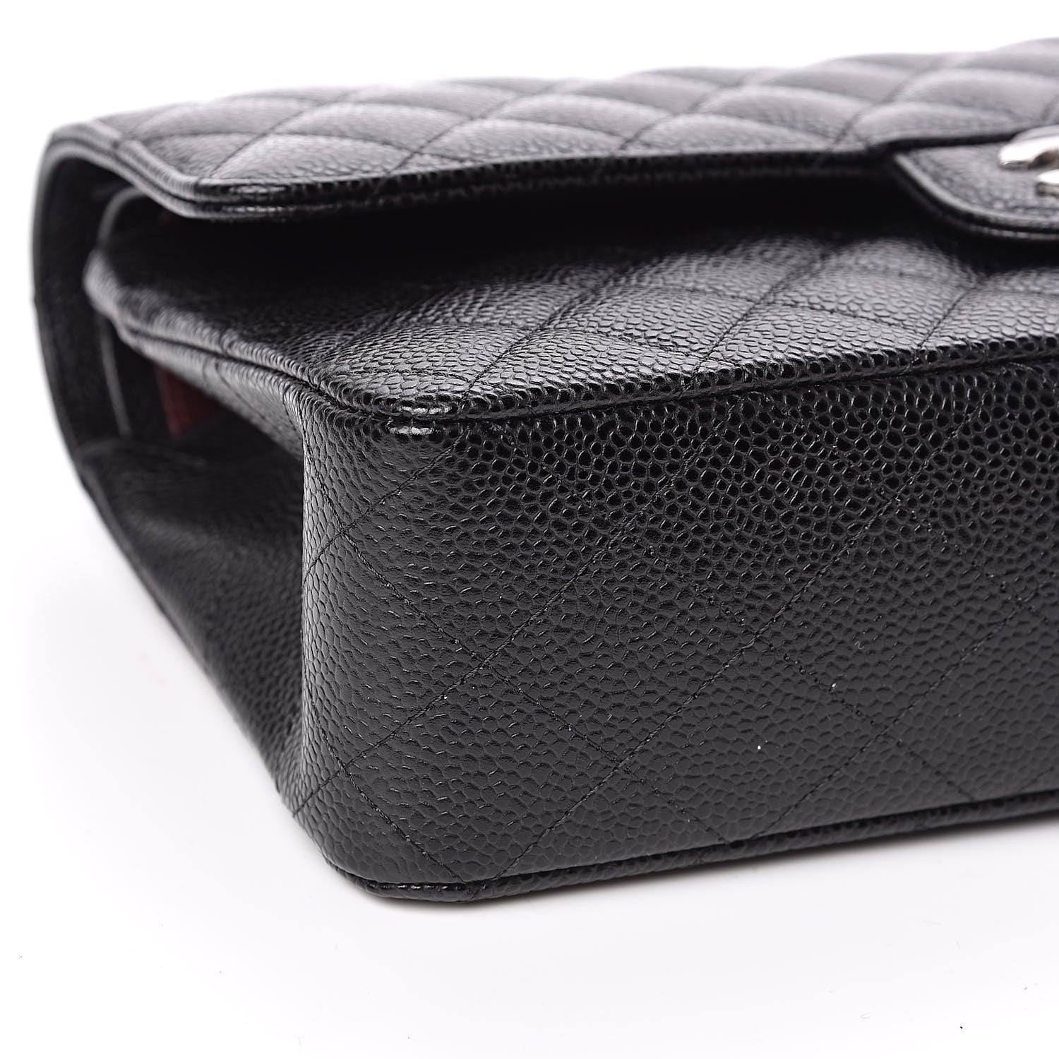 Chanel Caviar Quilted Medium Double Flap Black 8 of 11