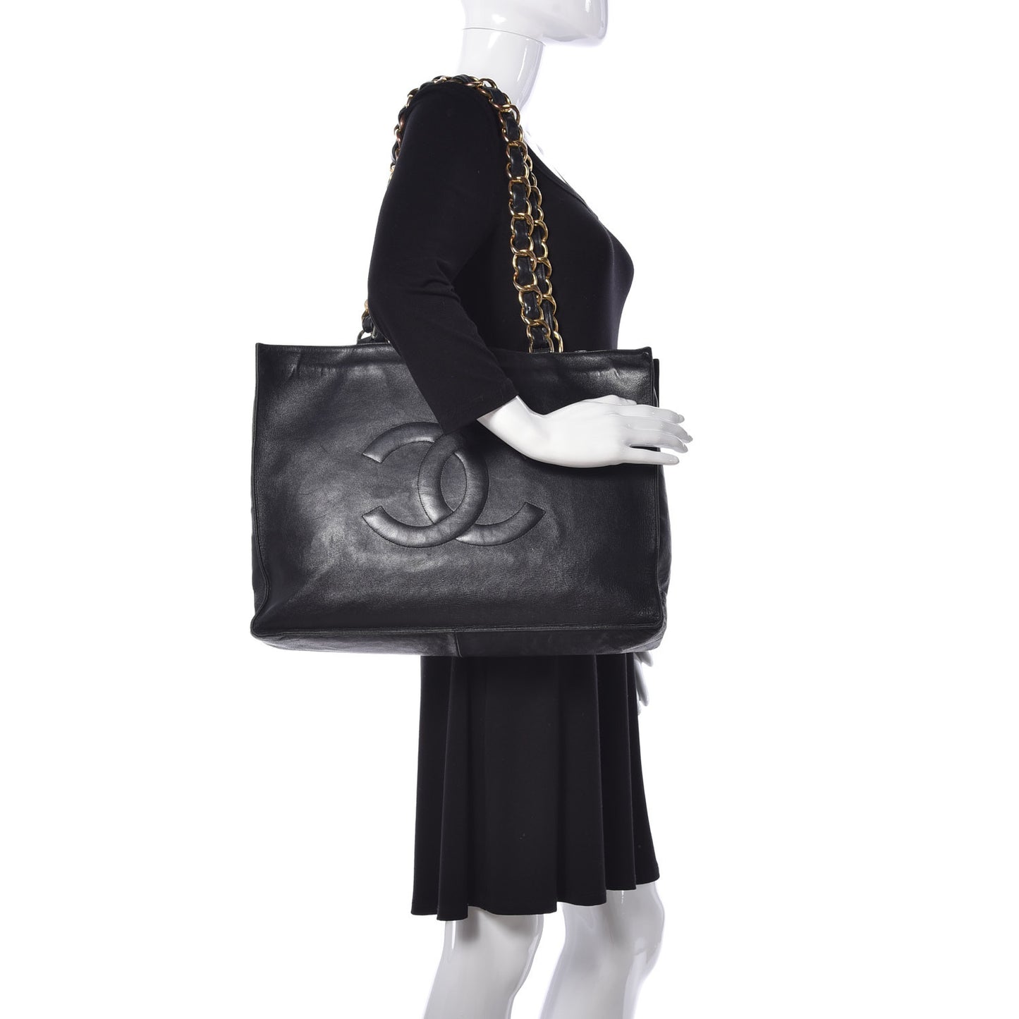 Lambskin CC Tote Black
