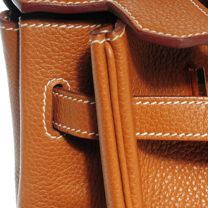 Hermes Taurillon Clemence Birkin 35 Gold 8 of 23