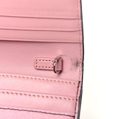 Fendi Vitello Elite Century Hypnoteyes Studded Continental Wallet On Chain Bubblegum Multicolor 12 of 13