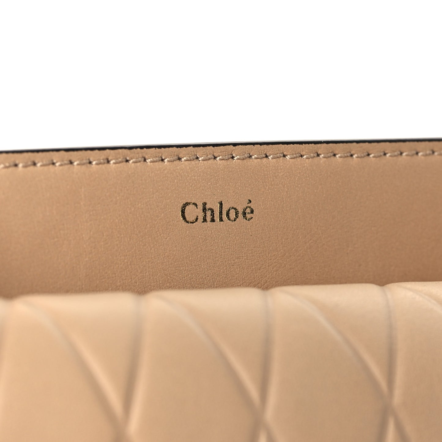 Calfskin Embossed Nano Georgia Crossbody Bag Sand