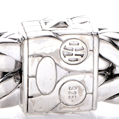 John Hardy Mens Sterling Silver Black Sapphire Raja Bracelet M 5 of 6