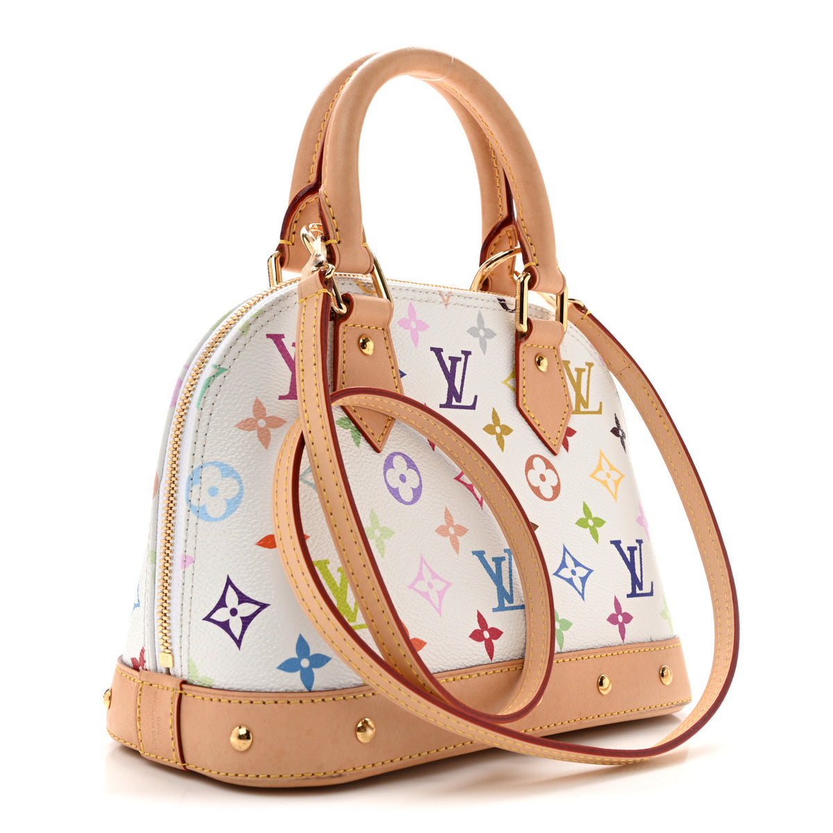 LV x TM Monogram Multicolor Alma BB White