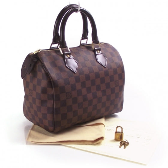 Louis Vuitton Damier Ebene Speedy 25 3 of 10