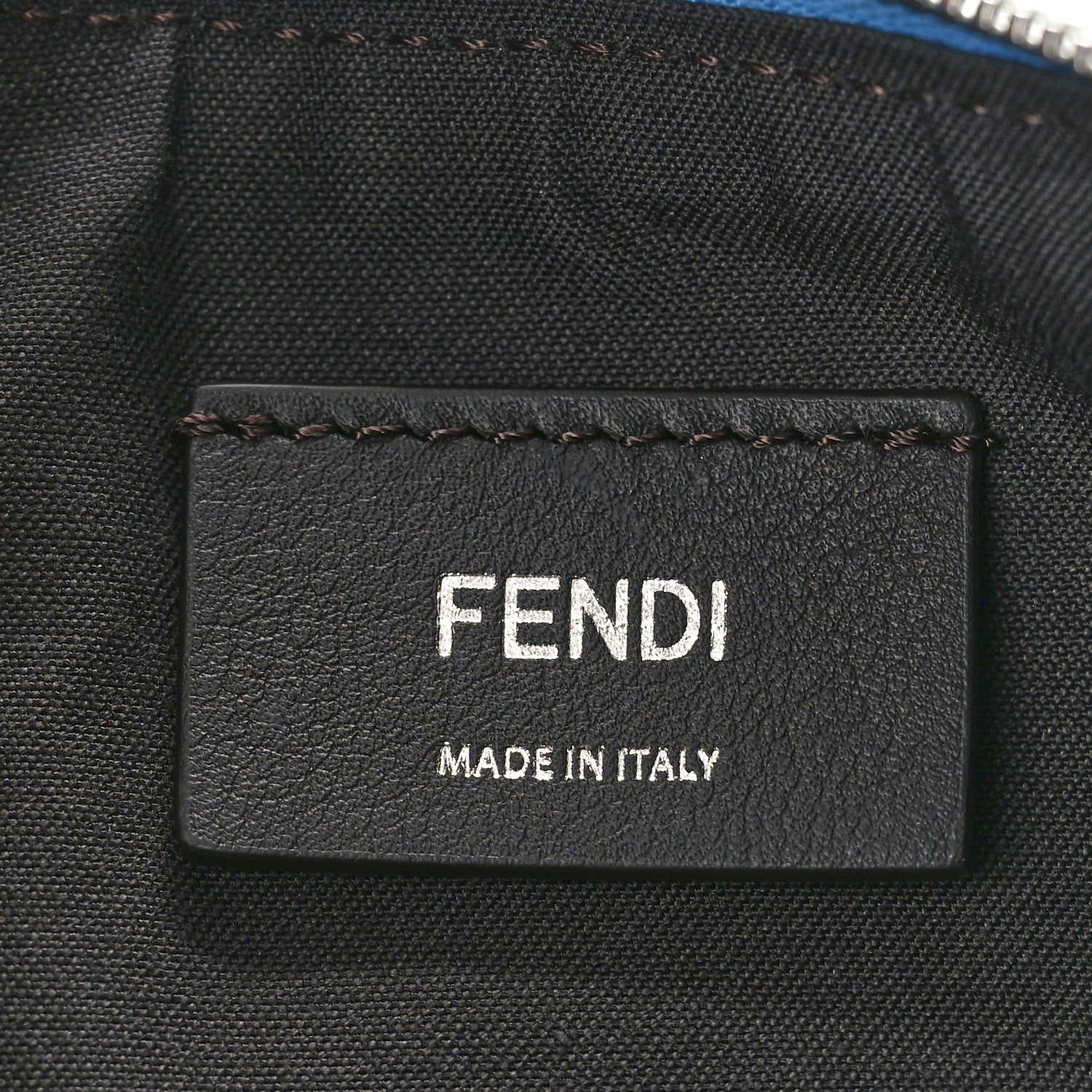 Fendi Denim Vitello Grace Mirror Logo Small Fendigraphy Hobo Bag Blue 6 of 9