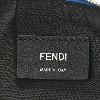 Fendi Denim Vitello Grace Mirror Logo Small Fendigraphy Hobo Bag Blue 6 of 9