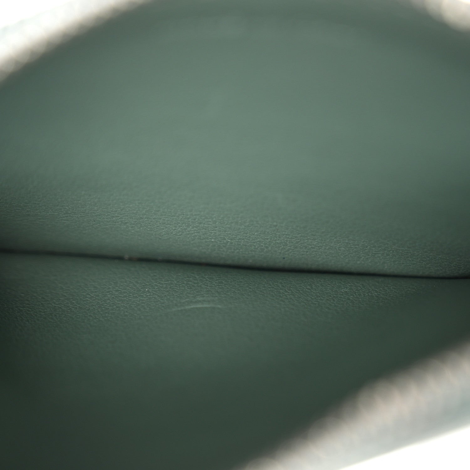Celine Grained Calfskin Zipped Card Holder Celadon 5 of 7