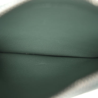 Celine Grained Calfskin Zipped Card Holder Celadon 5 of 7