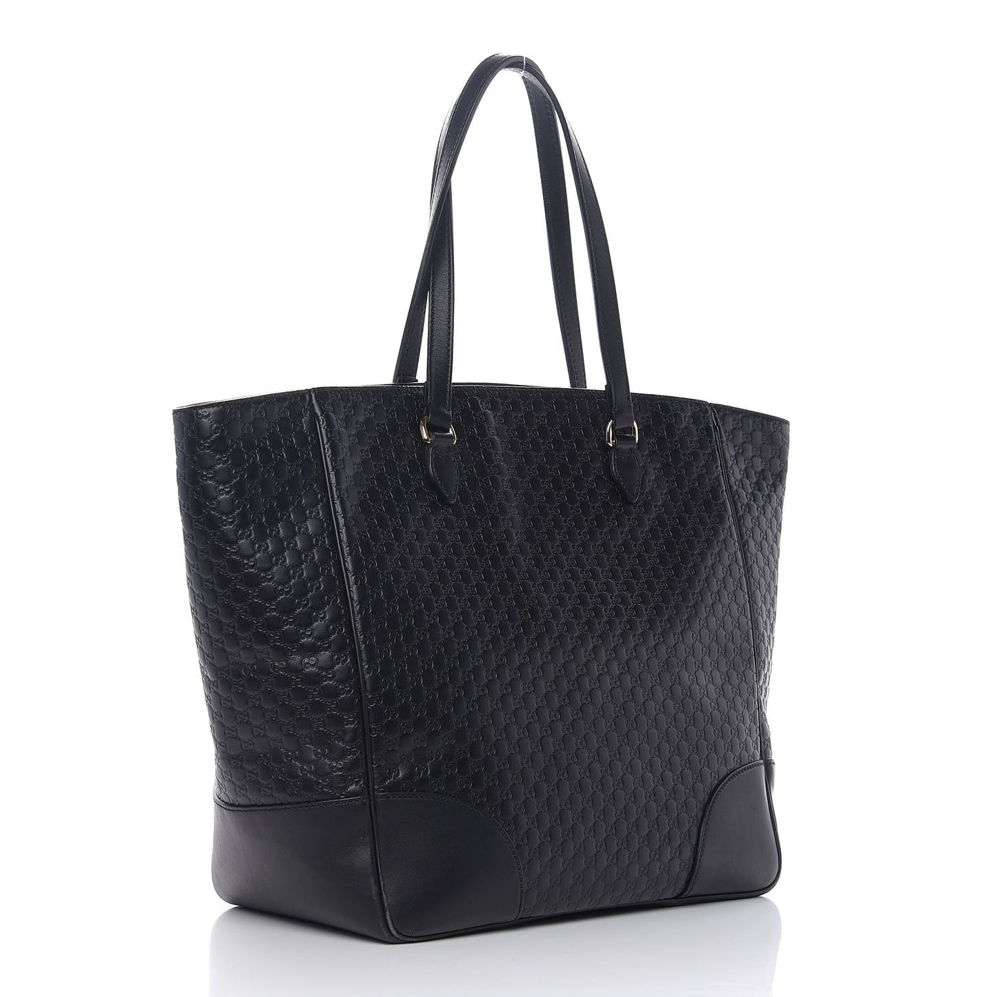 Microguccissima Bree Zippered Tote Black