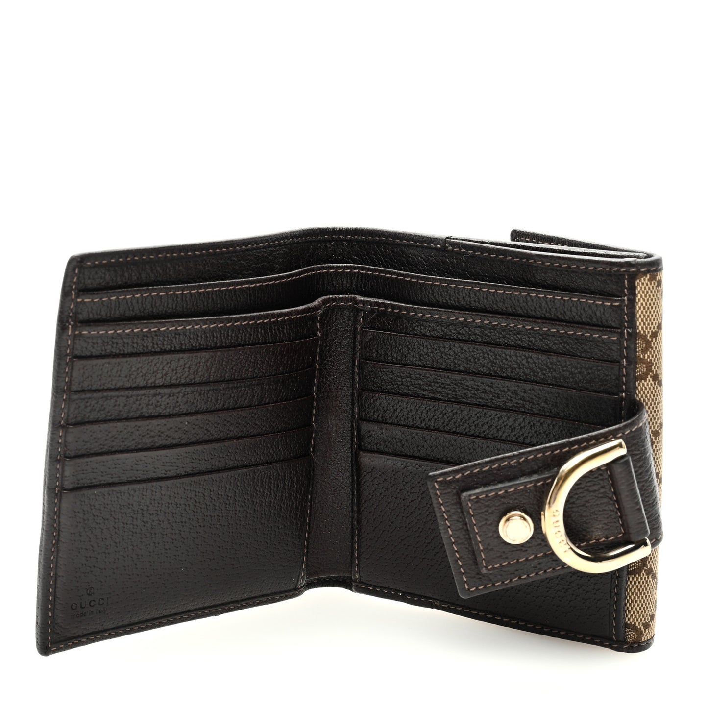 Monogram Abbey Compact Wallet Dark Brown