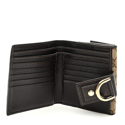 Gucci Monogram Abbey Compact Wallet Dark Brown 5 of 6