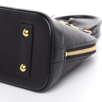 Louis Vuitton Epi Love Lock Alma BB Black 7 of 14