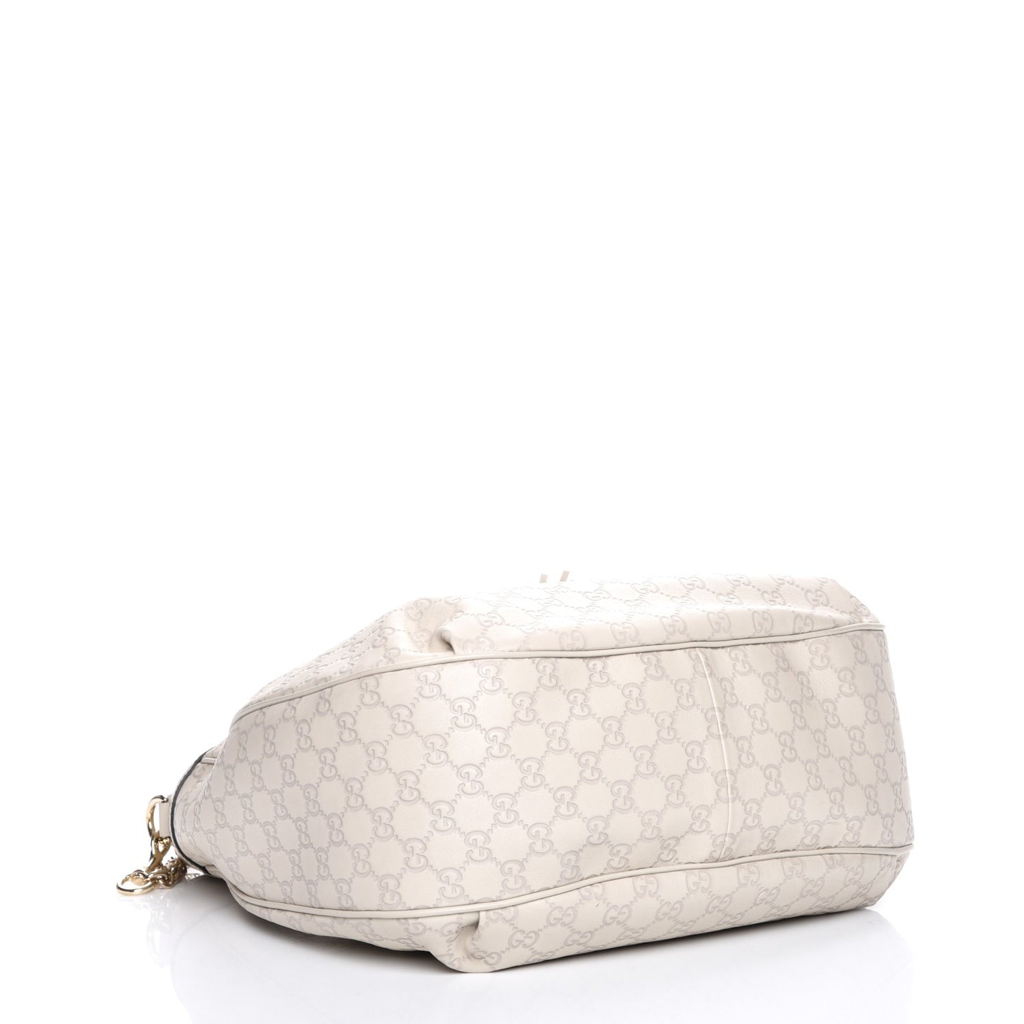 Guccissima Signature Medium Emily Hobo Mystic White