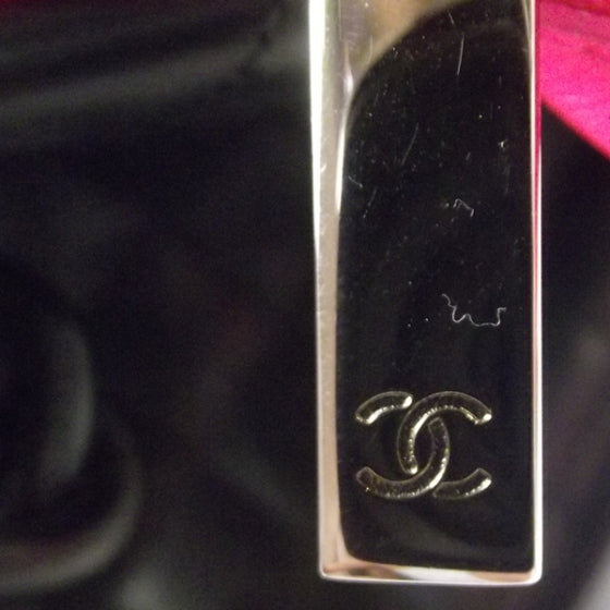 Calfskin Quilted Medium Cambon Tote Black White