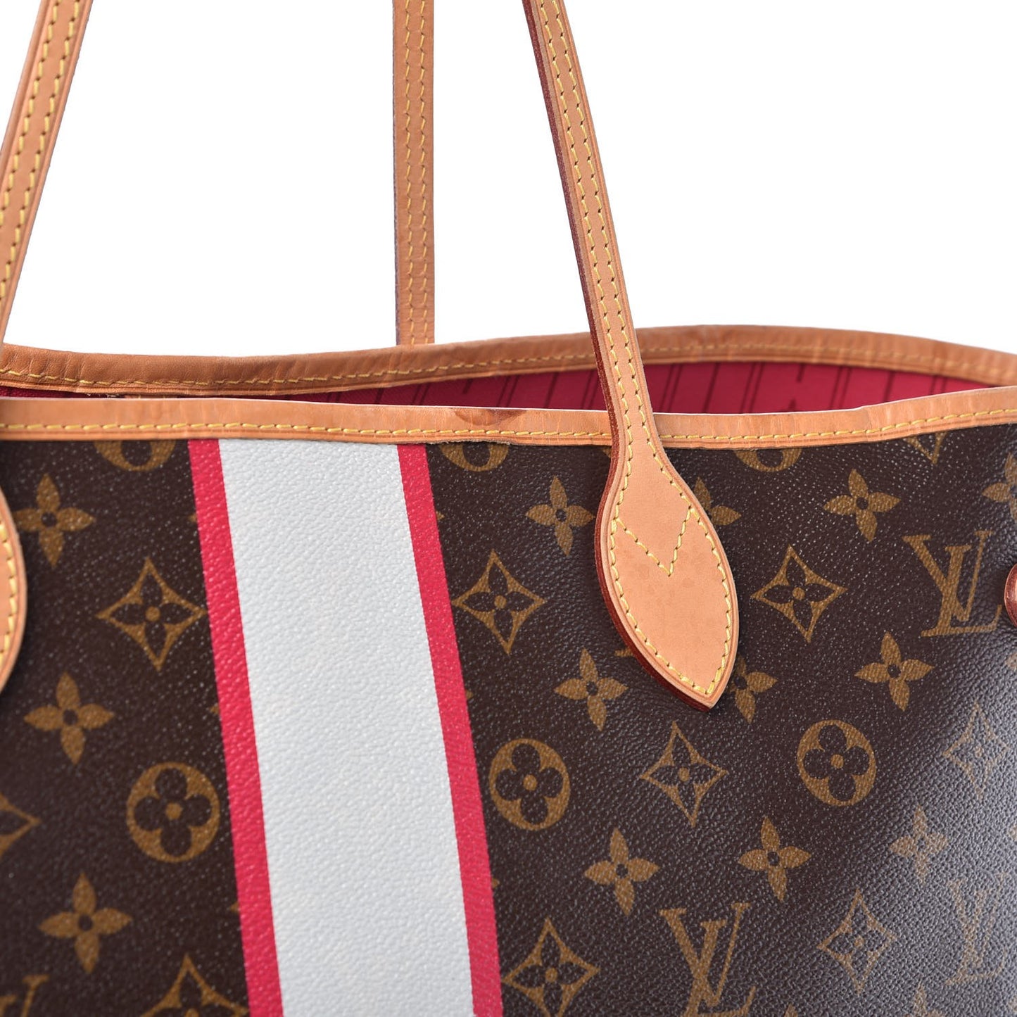 Monogram My LV Heritage Neverfull GM Fuchsia White
