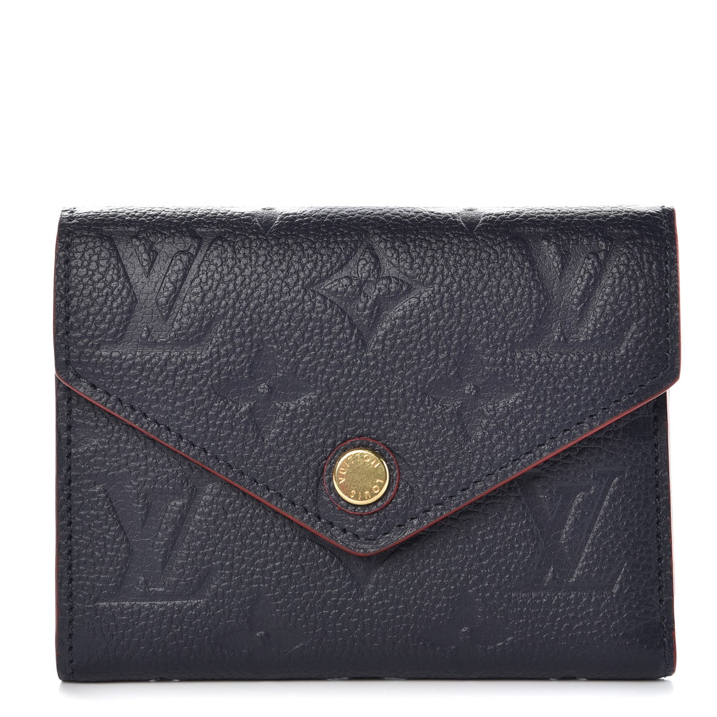 Empreinte Victorine Wallet Marine Rouge