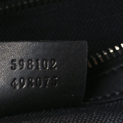 Gucci GG Supreme Monogram Appia Calfskin Web Small Day Backpack Black 7 of 9