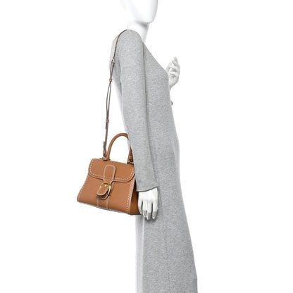 Delvaux Grained Rodeo Calfskin Surpique PM Brillant Satchel Vegetal Ivory 2 of 10