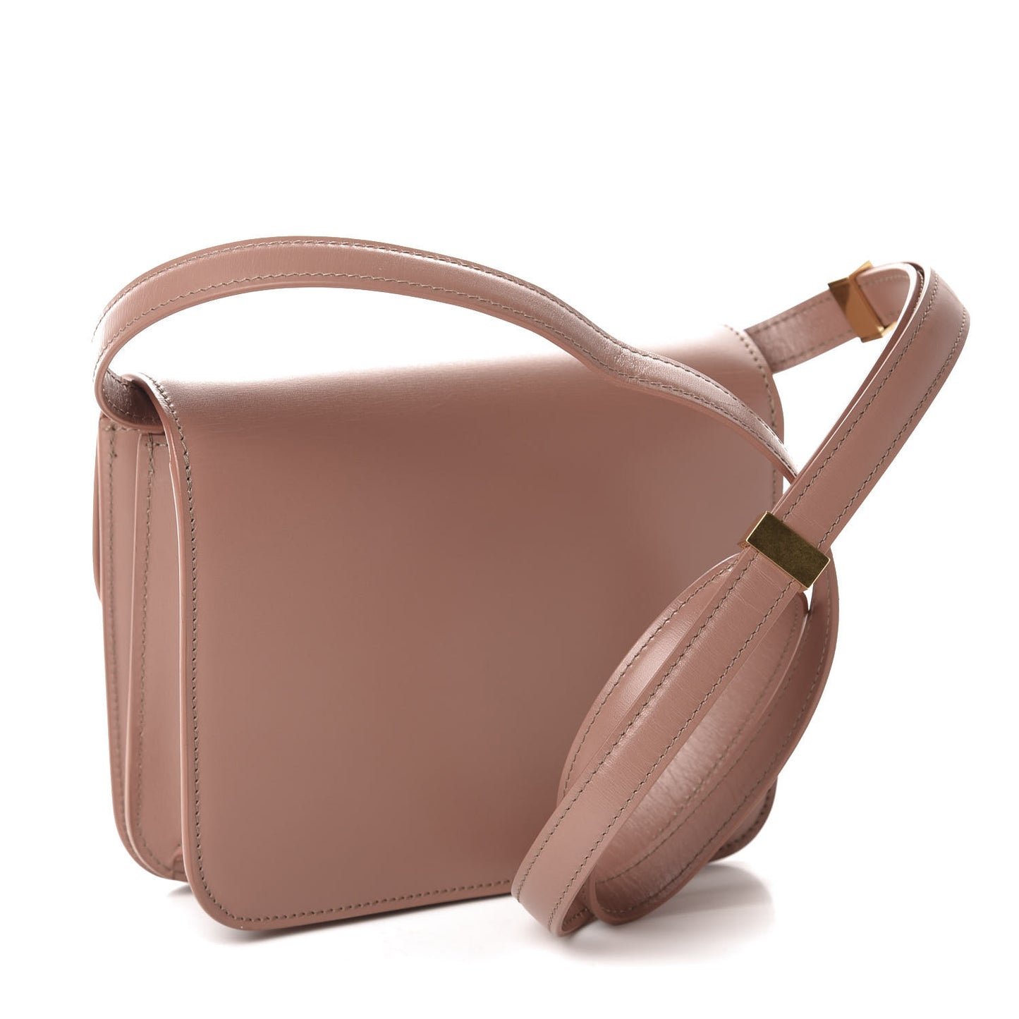 Box Calfskin Teen Classic Box Flap Bag Antique Rose