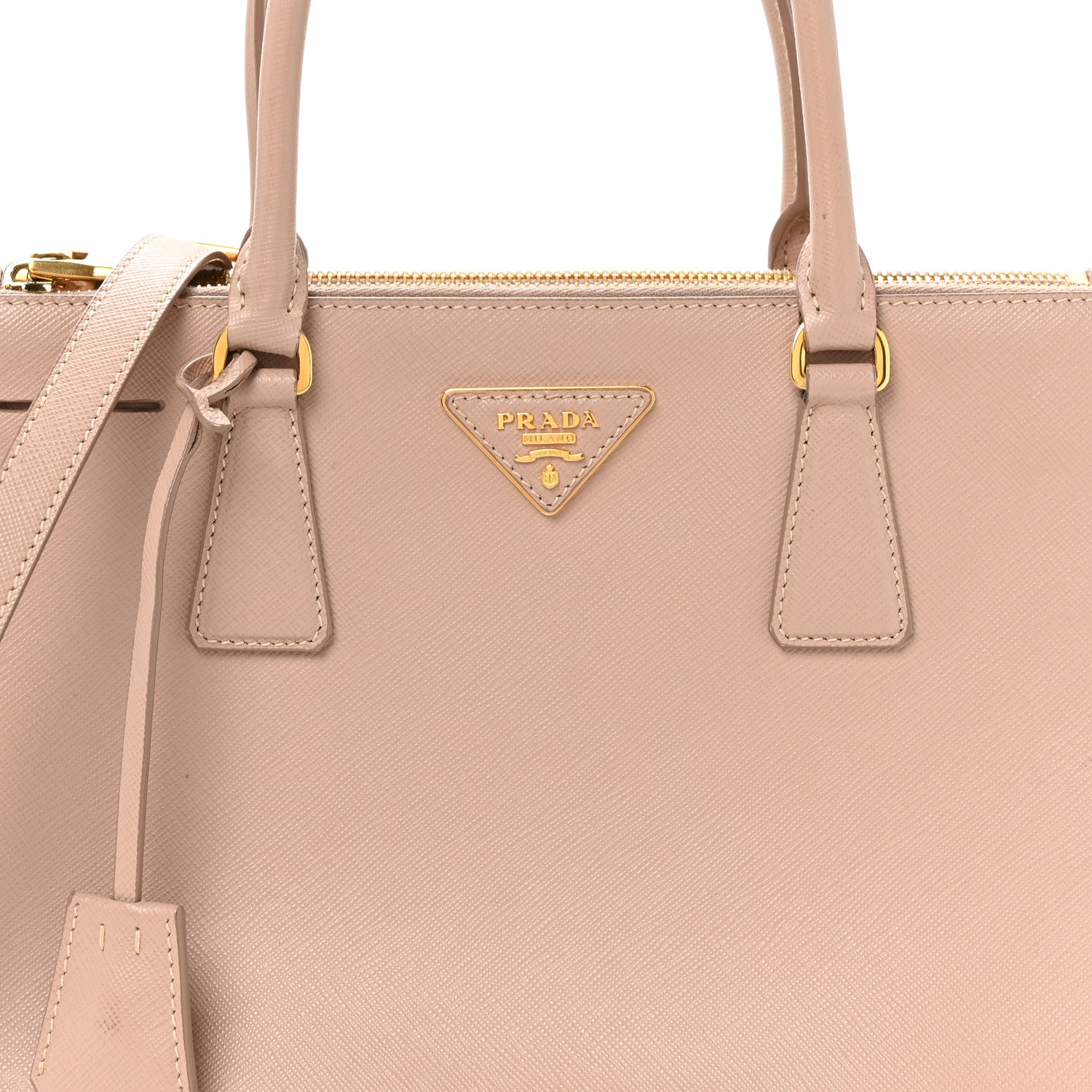 Prada Saffiano Small Galleria Double Zip Tote Cammeo 8 of 10