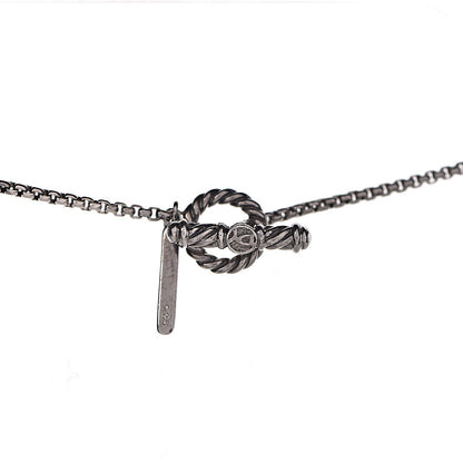 David Yurman Sterling Silver Black Onyx Hematite Elements Chain Necklace 5 of 6