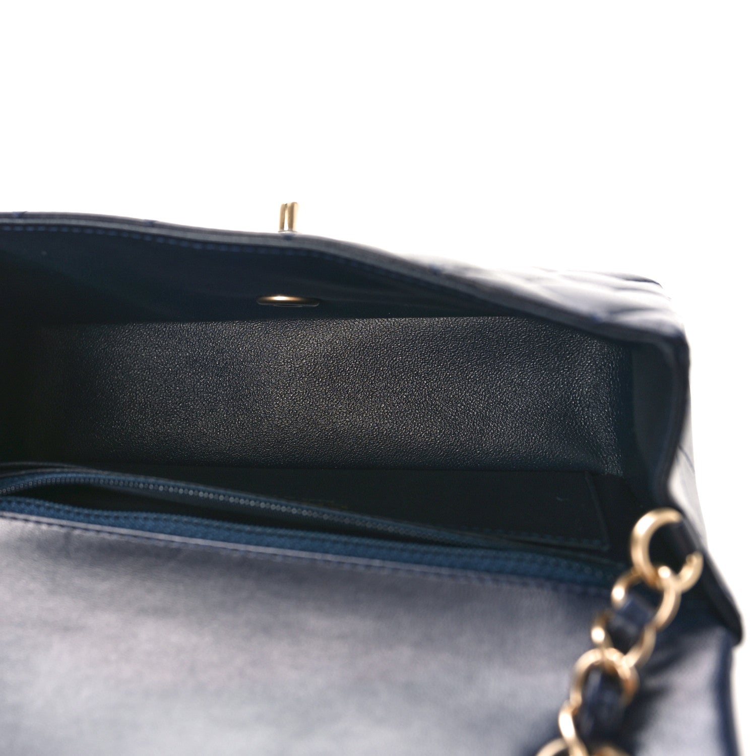 Chanel Lambskin Quilted Mini Rectangular Flap Navy 5 of 10