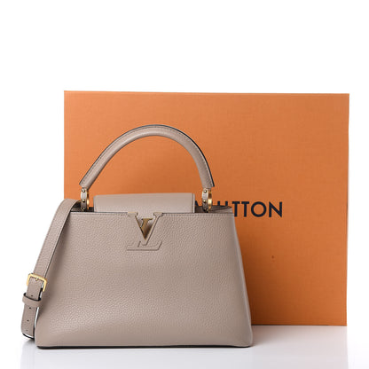 Louis Vuitton Taurillon Capucines PM Galet 13 of 13