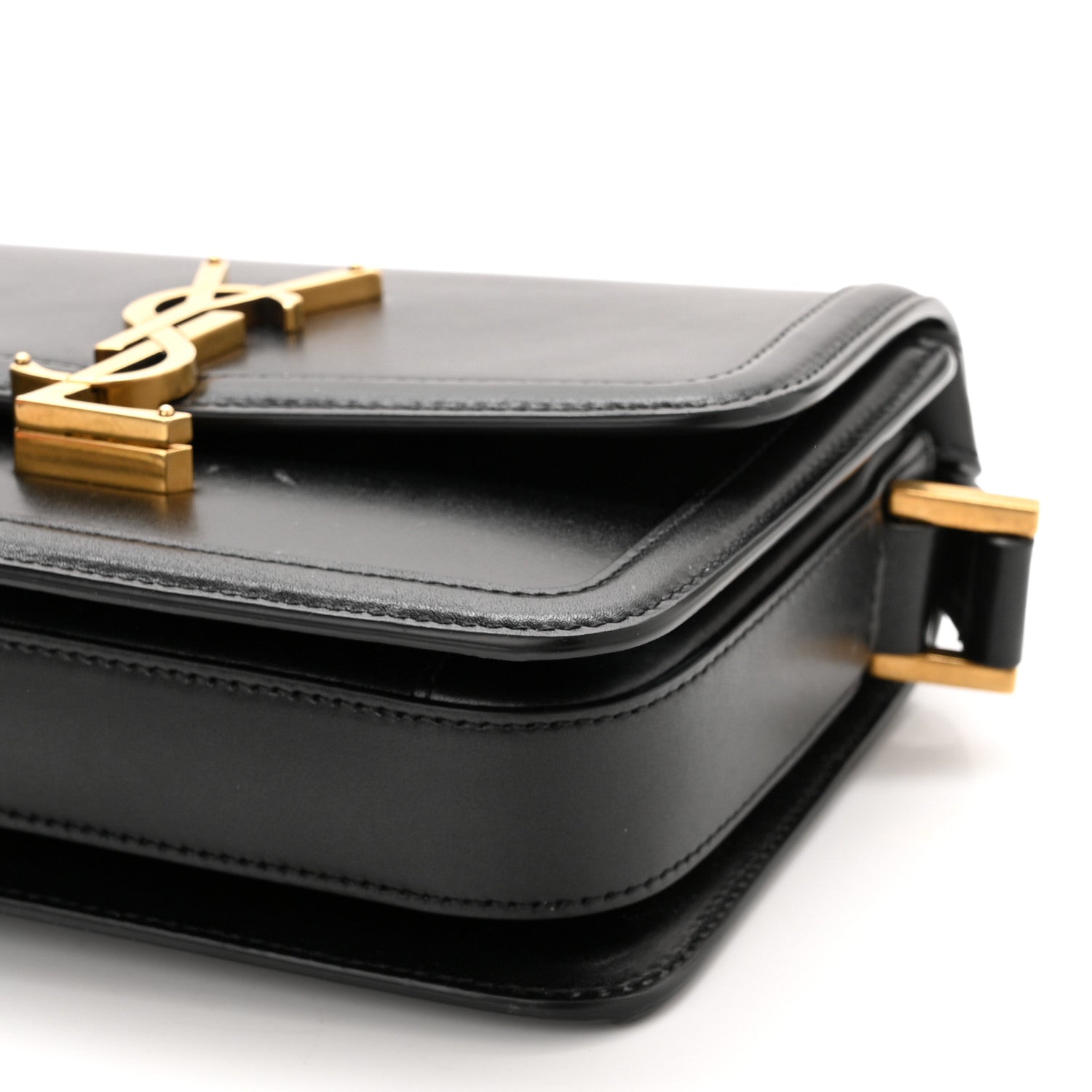 Saint Laurent Smooth Calfskin Small Solferino Satchel Black 10 of 10