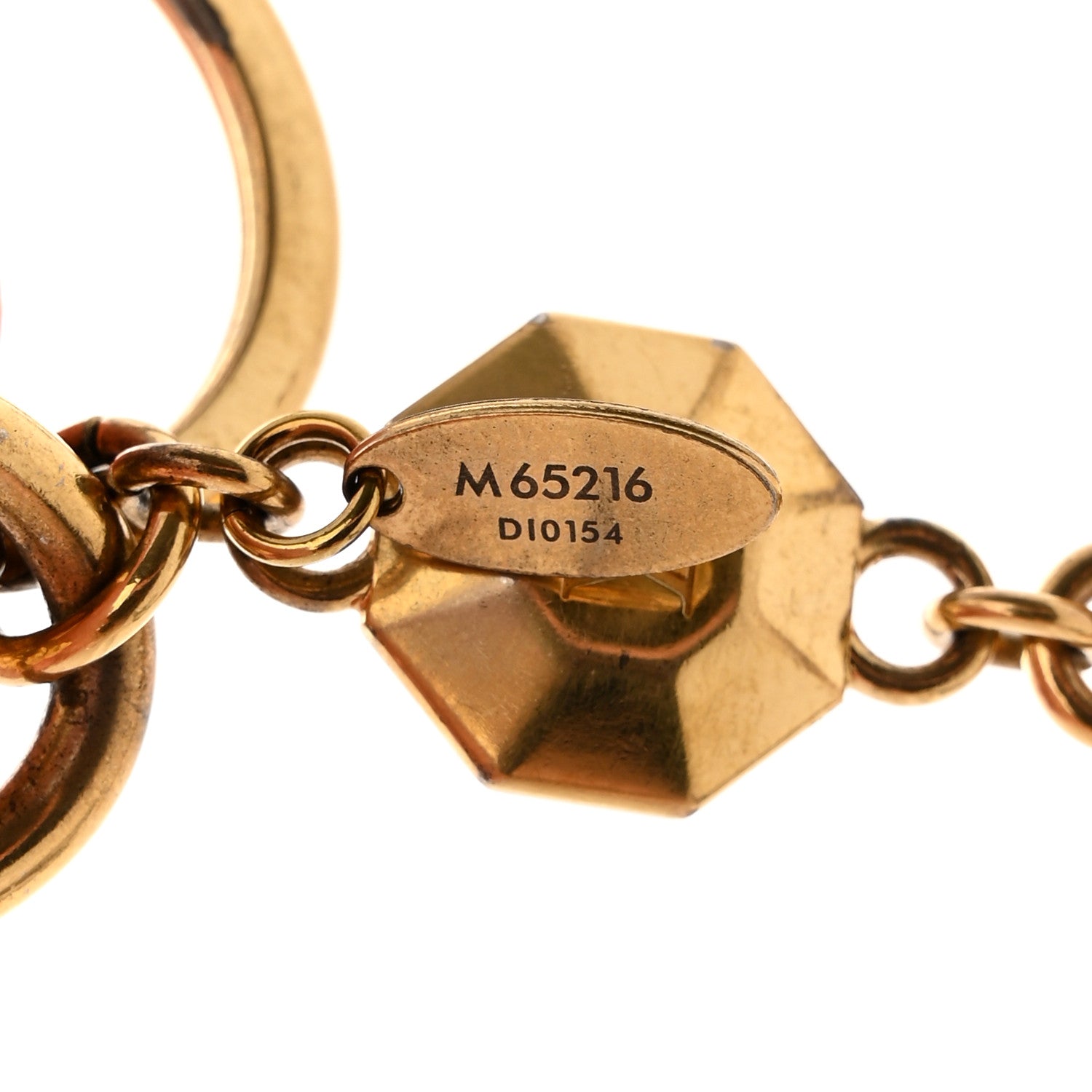 Louis Vuitton LV Facettes Bag Charm Key Holder Gold 4 of 4