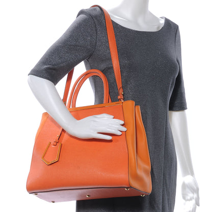 Fendi Vitello Elite Regular 2Jours Tote Arancio 2 of 10