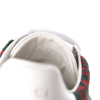 Gucci Terry Cloth GG Monogram Web Womens Ace Sneakers 41 Green Red 10 of 10