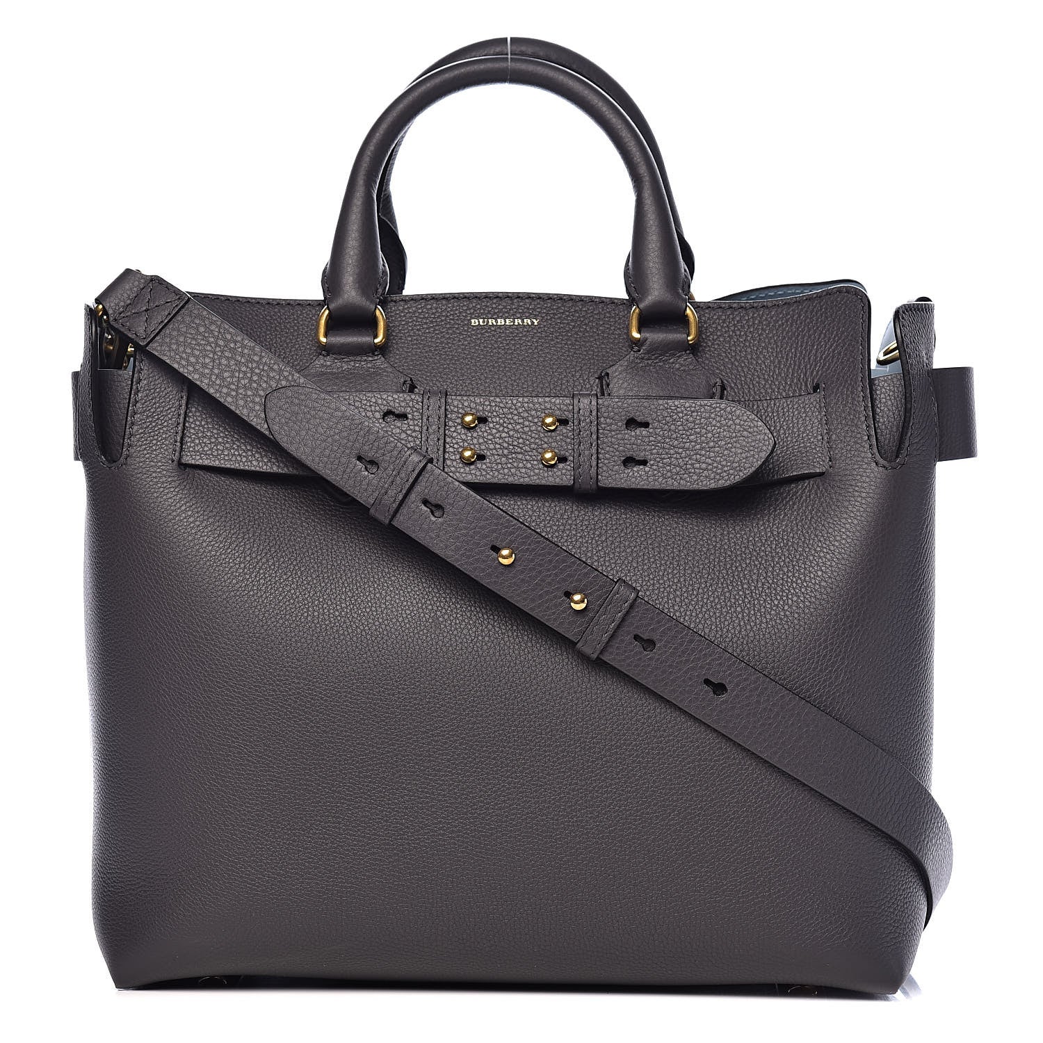 Burberry Soft Grain Calfskin Medium Belt Bag Marais Charcoal Grey 1 of 15