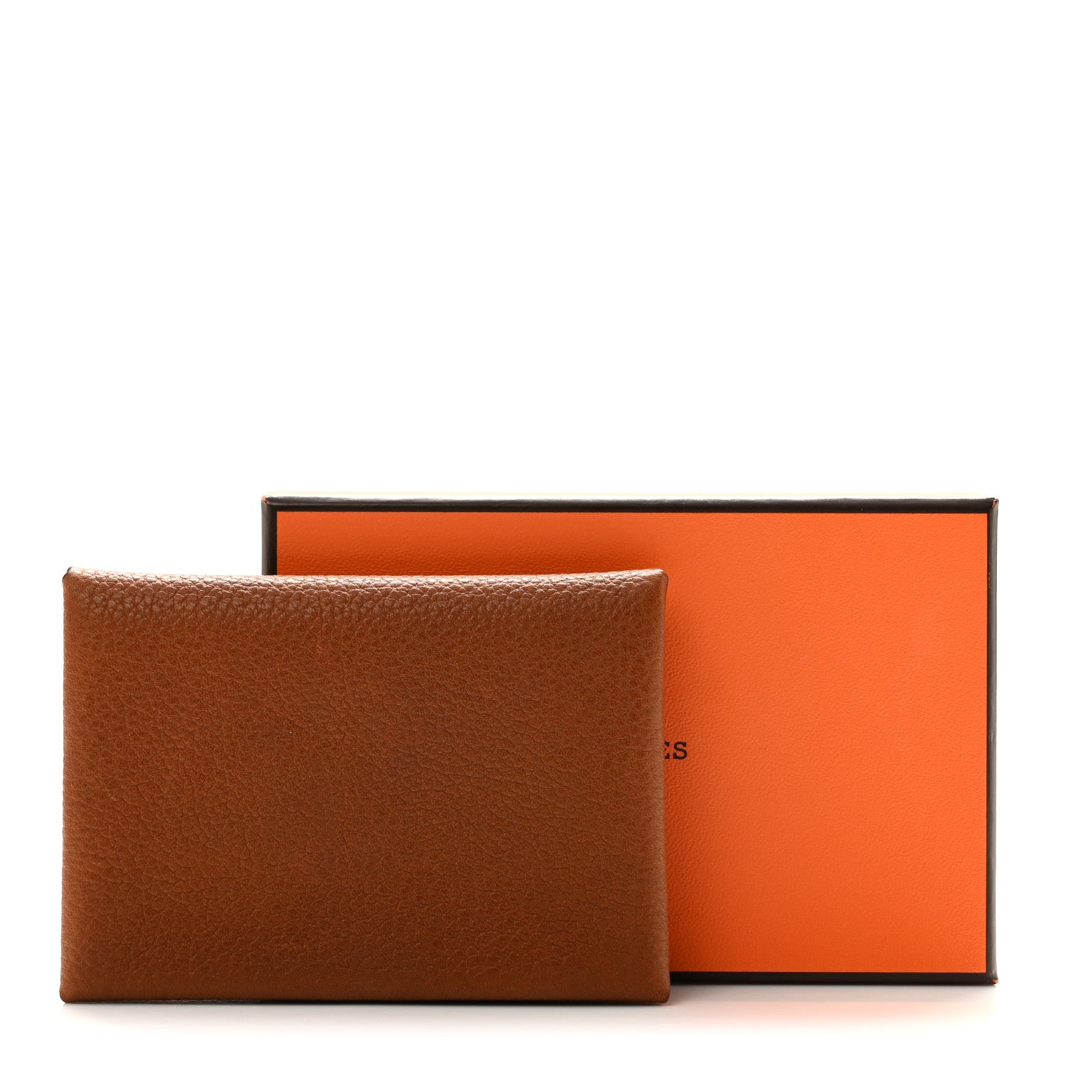 Hermes Barenia Faubourg Verso Calvi Duo Card Case Fauve 8 of 8