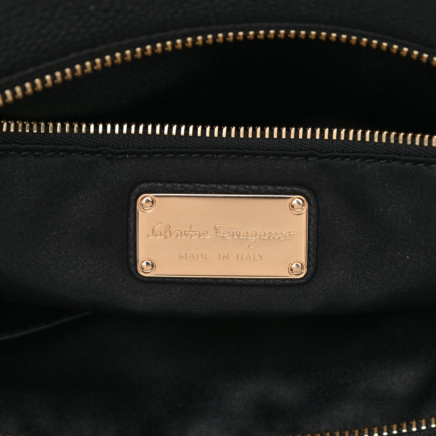 Grained Calfskin Bitter Pocket Tote Black