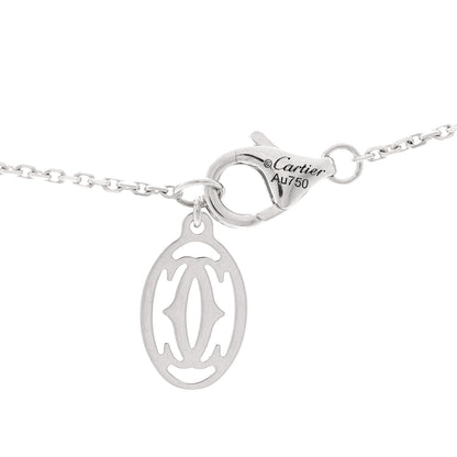 Cartier 18K White Gold Diamond 21.ctw D'Amour Pave Pendant Necklace 4 of 5