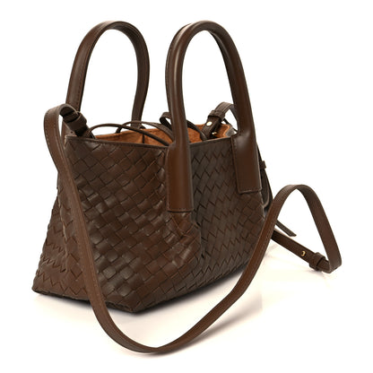 Bottega Veneta Calfskin Intrecciato Small Pinacoteca Tote Nocciola Amber 4 of 10